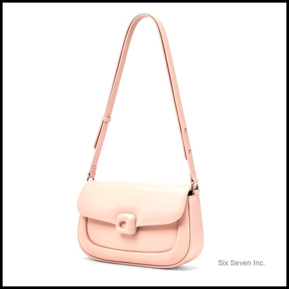 Leather Shoulder Bag Adjustable Strap Crossbody Satchel Handbag